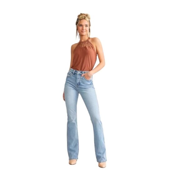 Kancan 90’s Boot Jeans Blue Size 29 Fall Minimalist Coastal Western Boho Cute - Picture 1 of 16